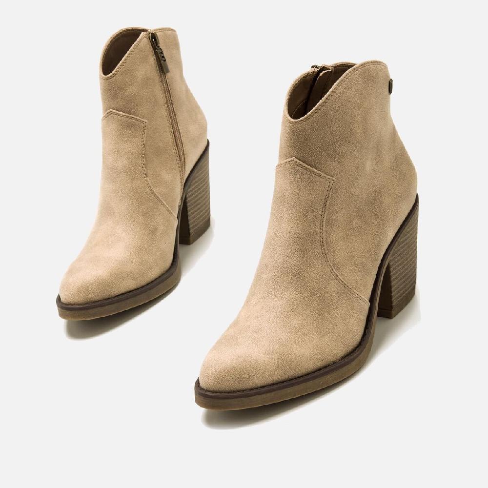 ﻿mtng Compra TIJUANA beige 59621 Mujer Calzado Botines De TacóN 2025