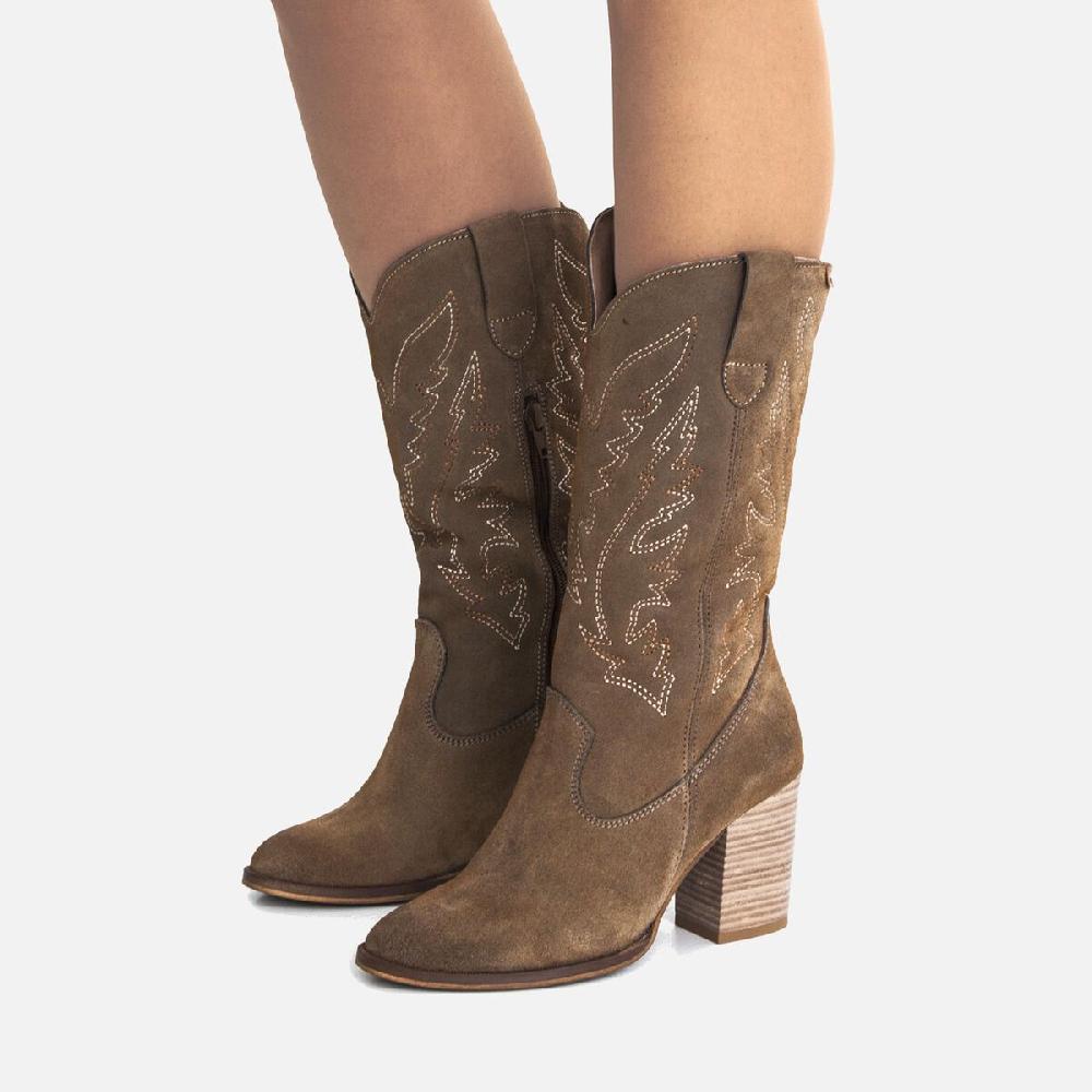 ﻿mtng Compra UMA marron 51575 Mujer Calzado Botas De TacóN Gran oferta