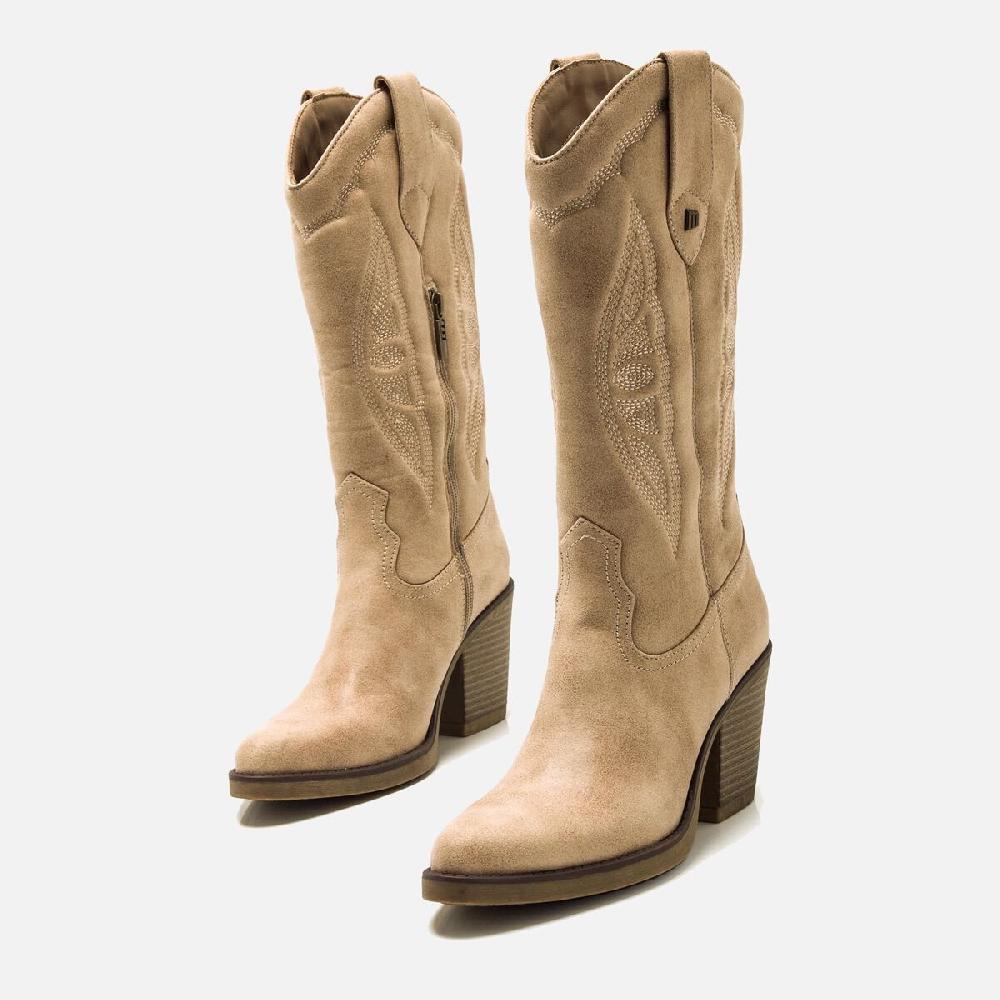 ﻿mtng Compra TIJUANA beige 59634 Mujer Calzado Botas De TacóN Rebajas online