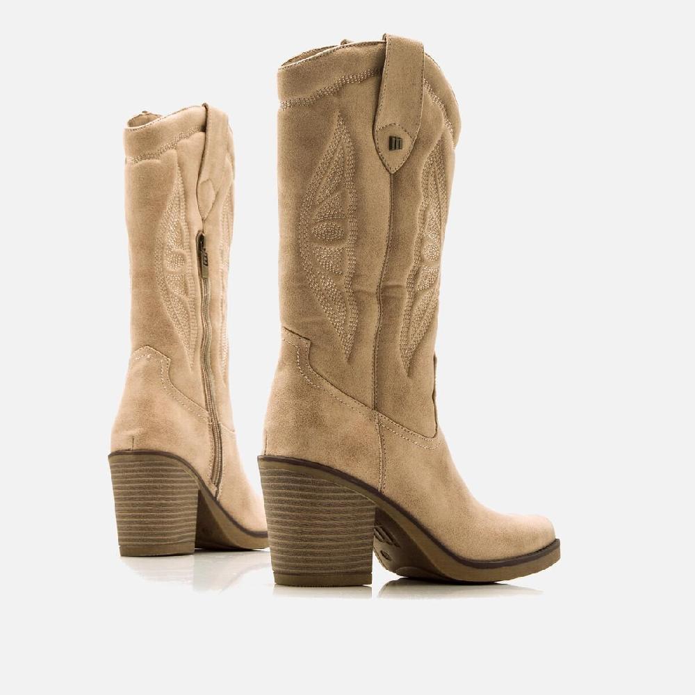 ﻿mtng Compra TIJUANA beige 59634 Mujer Calzado Botas De TacóN Rebajas online