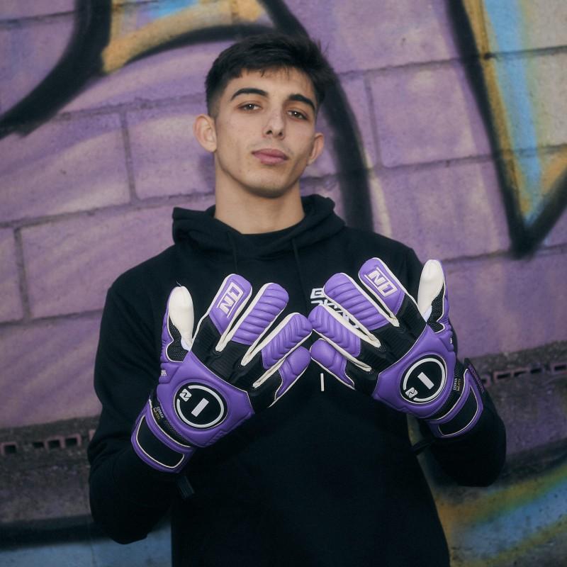 n1 goalkeeper Guantes de Portero Horus 2.0 Elite Purple II Venta caliente