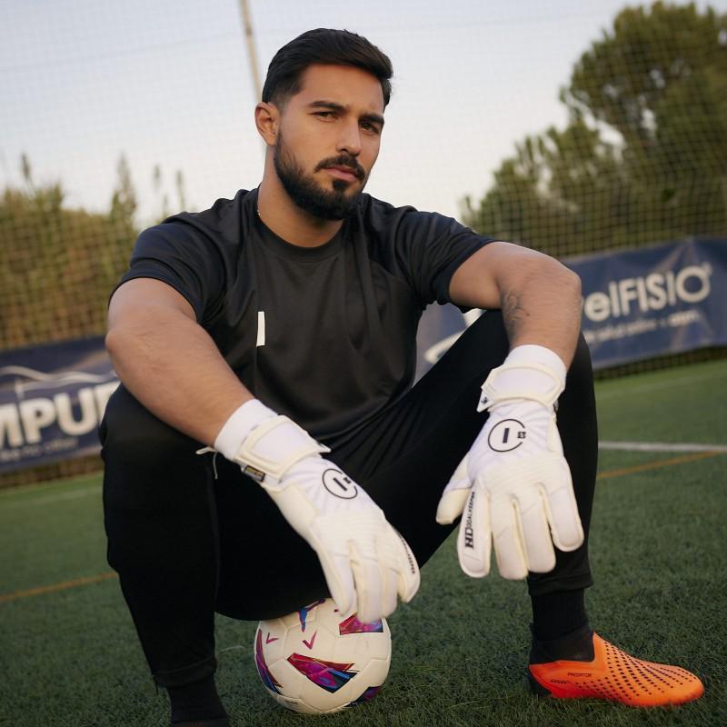 n1 goalkeeper Guantes de Portero Ares 2.0 All White UGT+ II Ventas relámpago