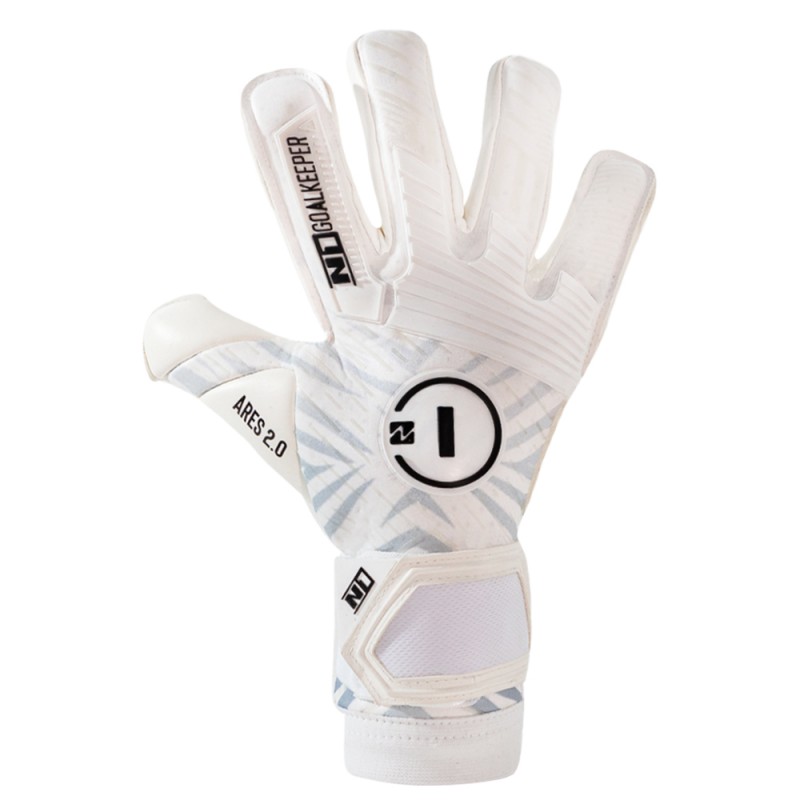 n1 goalkeeper Guantes de Portero Ares 2.0 All White UGT+ II Ventas relámpago