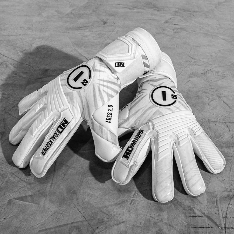 n1 goalkeeper Guantes de Portero Ares 2.0 All White UGT+ II Ventas relámpago