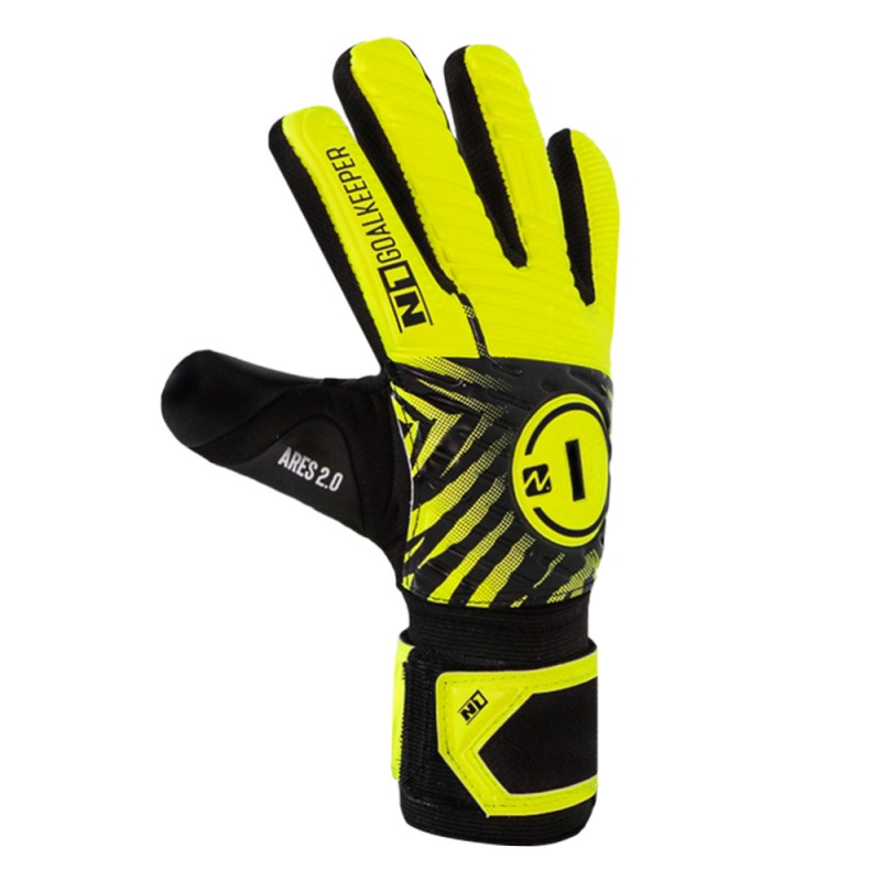 n1 goalkeeper Guantes de Portero Ares 2.0 Kids Neon Oferta especial de fábrica