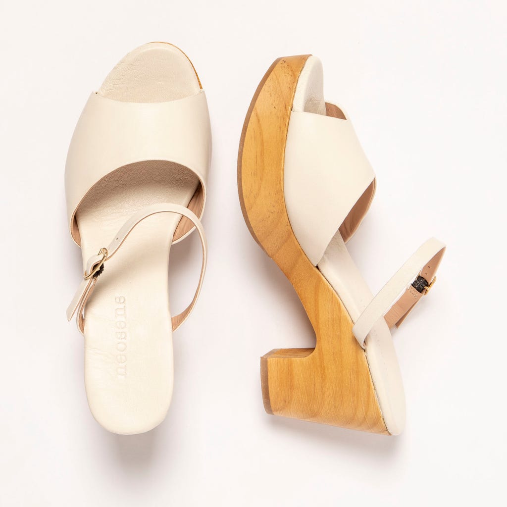 neosens S3273 NAPPA CREAM/ ST.LAURENT SANDAL Liquidación