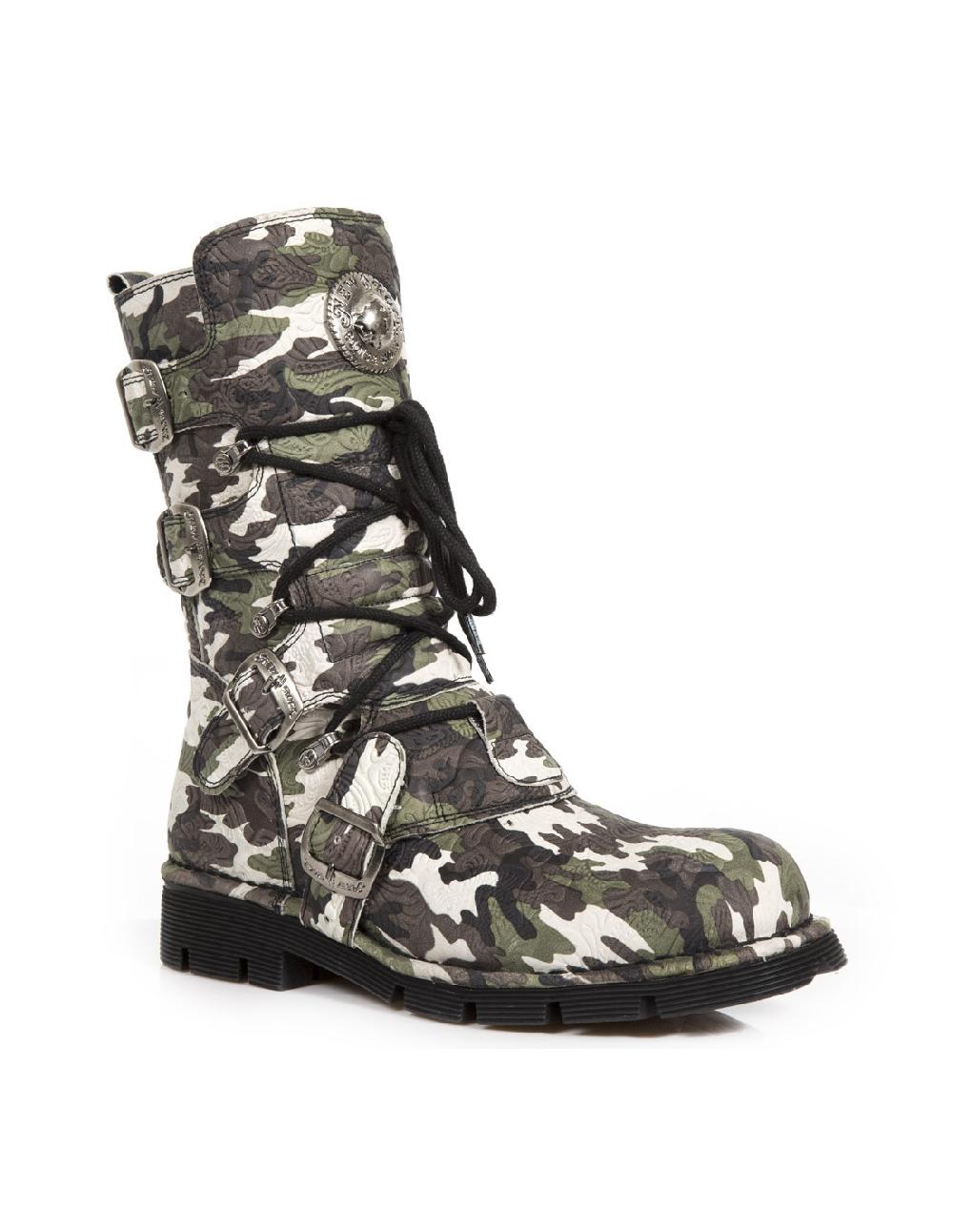 new rock BOOT BLACK PLANING WITH LACES M-1473-S36 Mejor oferta