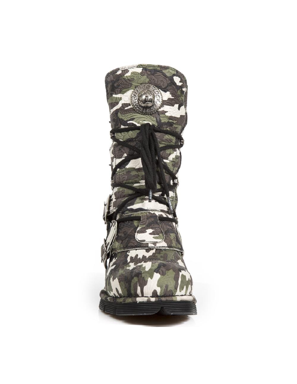 new rock BOOT BLACK PLANING WITH LACES M-1473-S36 Mejor oferta