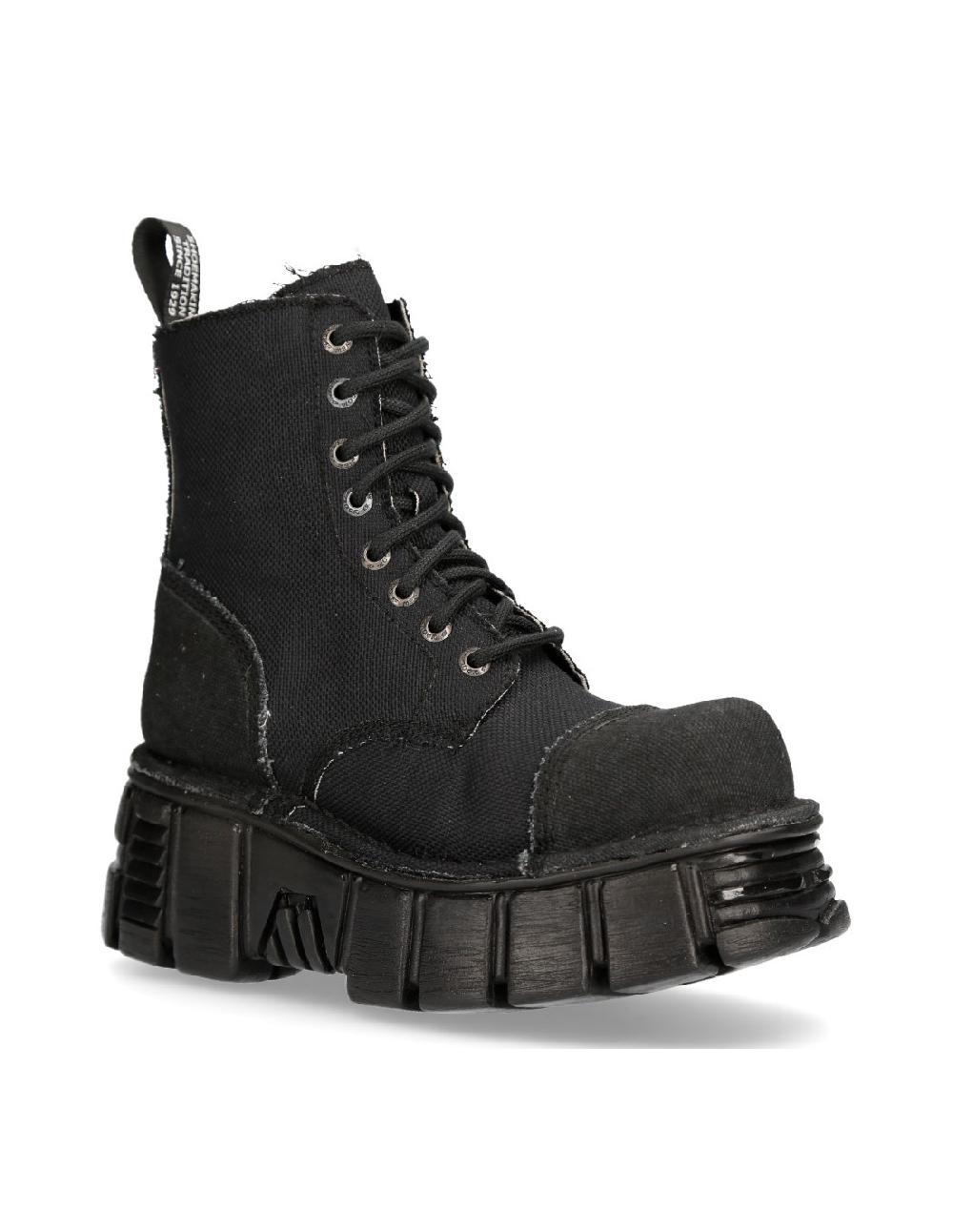 new rock BOOT BLACK TOWER M-MILI083C-RC7 Tienda de fábrica