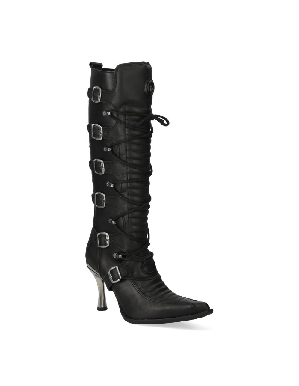 new rock 9674 ITALI Y ROCK NEGRO MALICIA TACON CARIBE ACERO Solo hoy