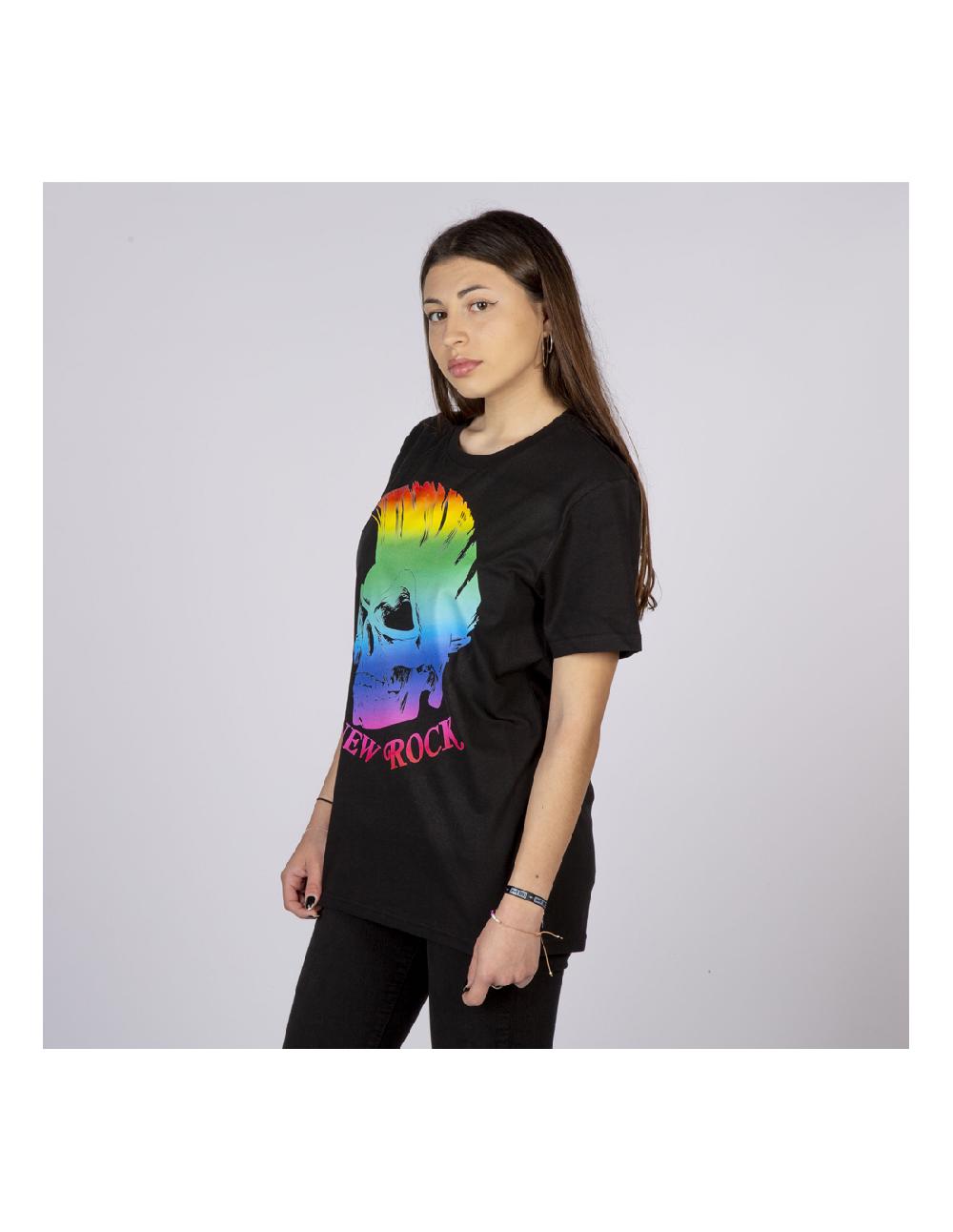 new rock TSHIRT BLACK W-TSHIRT6-S5 En línea