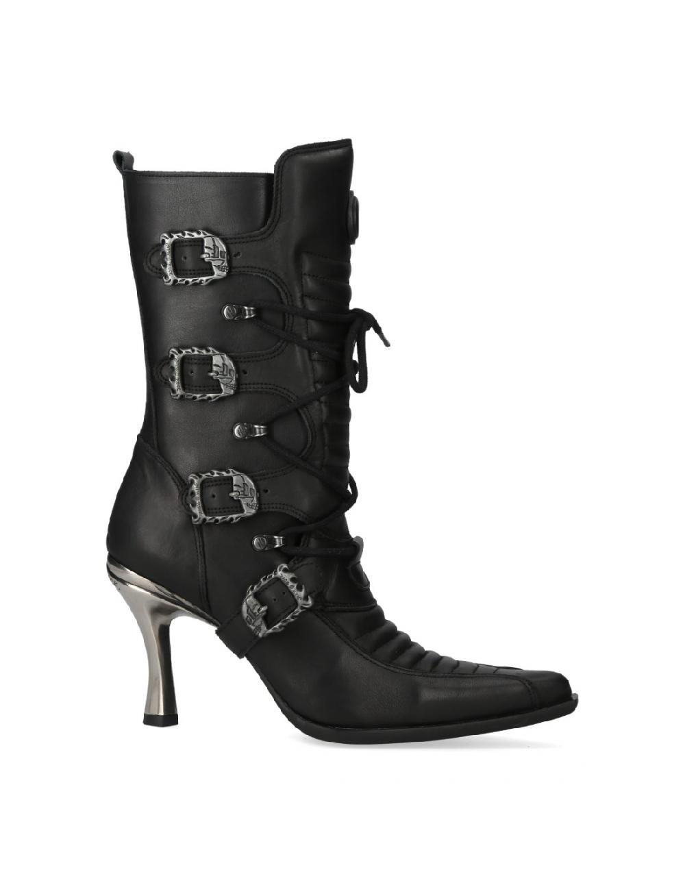 new rock 9375 ITALI NEGRO NOMADA NEGRO MALICIA GOMA 2 TACON CARIBE Oferta especial de fábrica