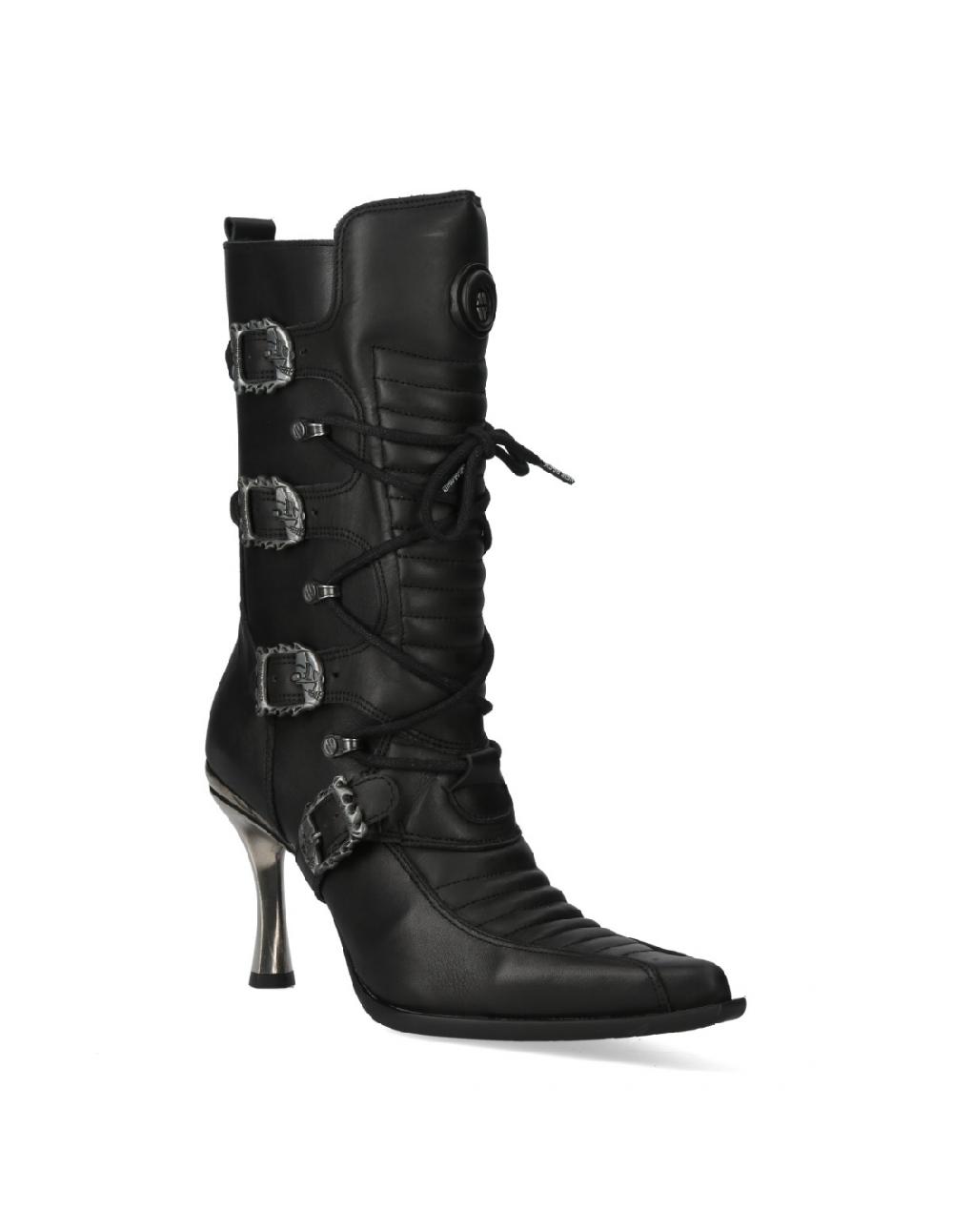 new rock 9375 ITALI NEGRO NOMADA NEGRO MALICIA GOMA 2 TACON CARIBE Oferta especial de fábrica
