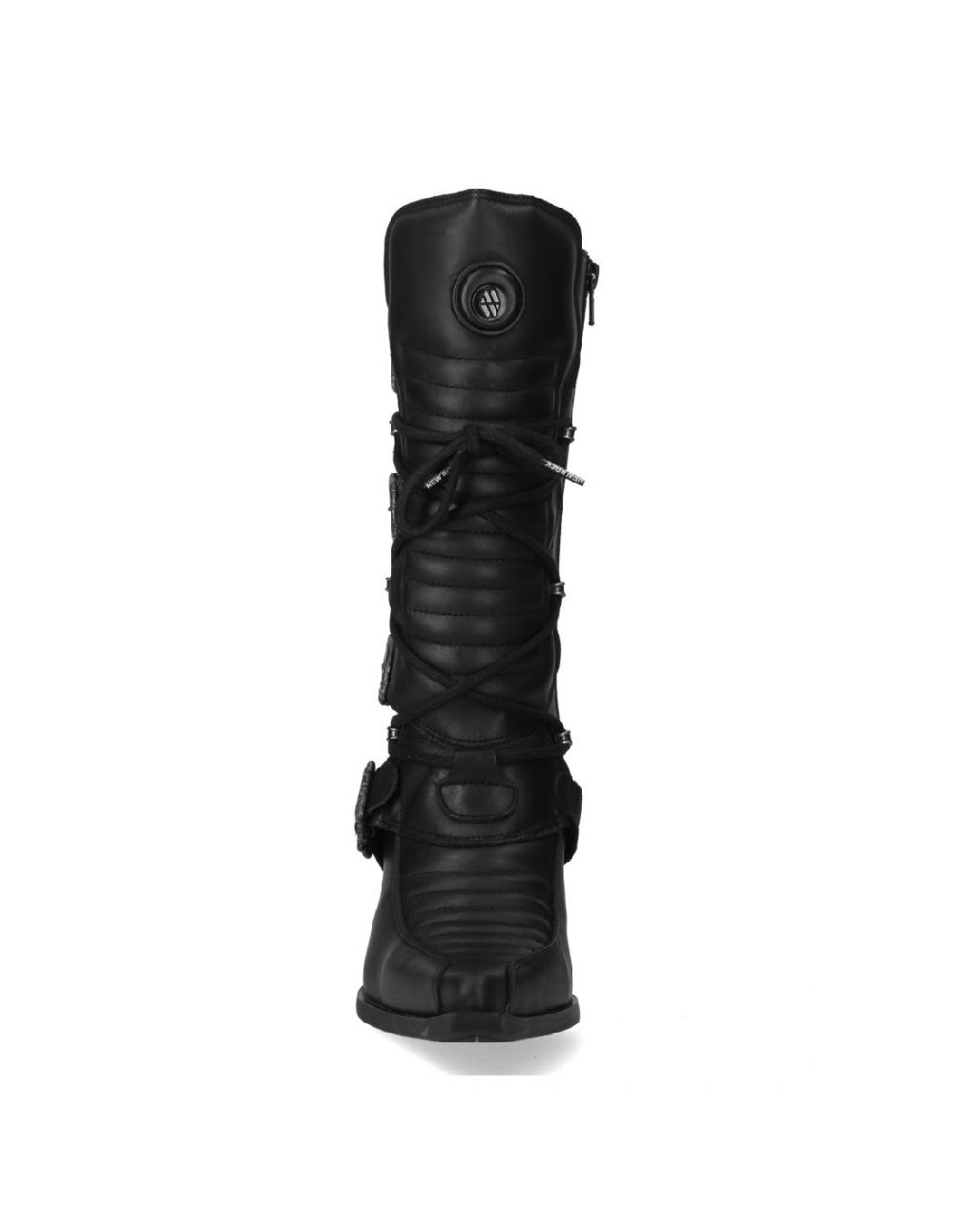 new rock 9375 ITALI NEGRO NOMADA NEGRO MALICIA GOMA 2 TACON CARIBE Oferta especial de fábrica