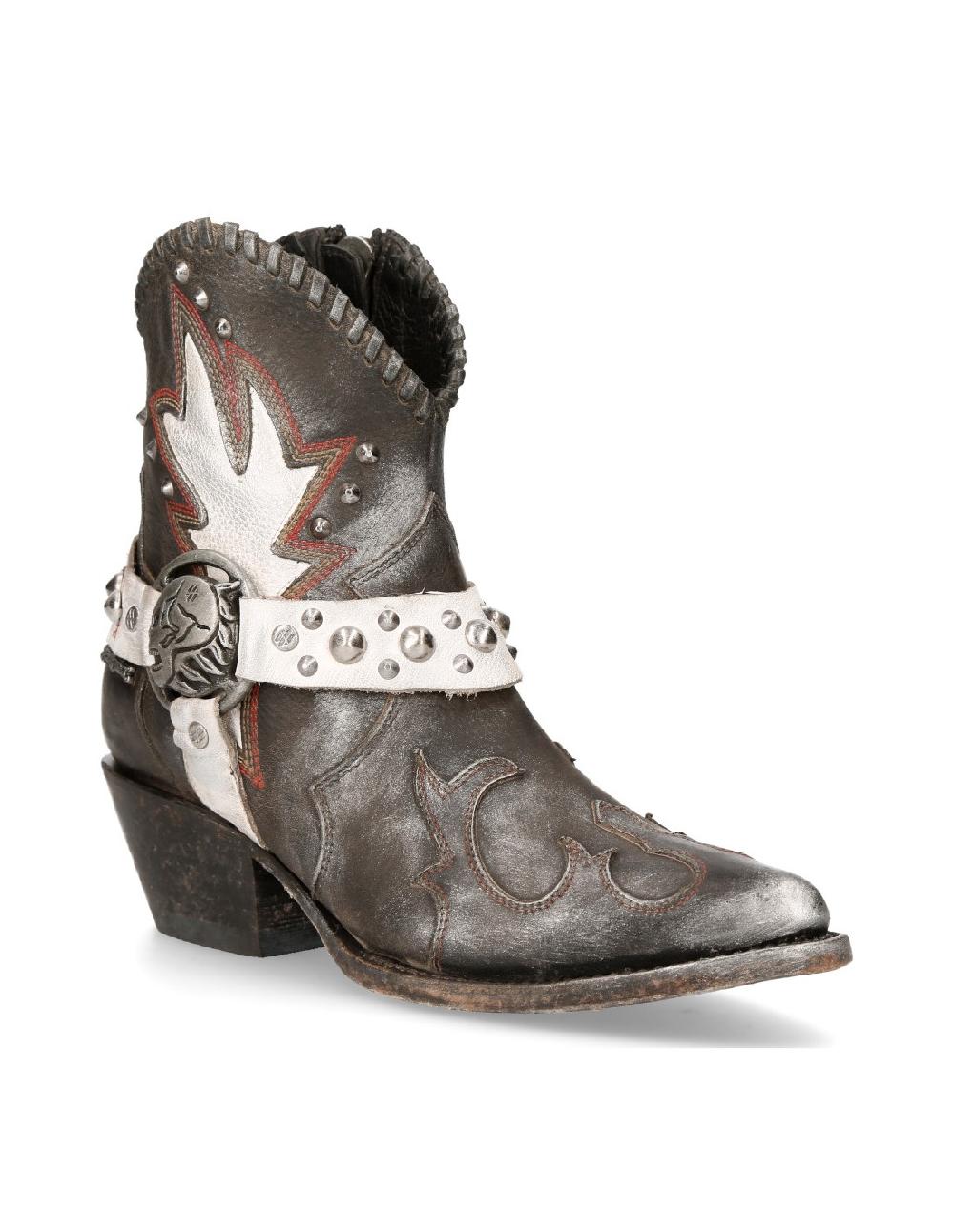 new rock ANKLE BOOT BLACK SUELA M-WSTM004-S2 Limitado a 3 días