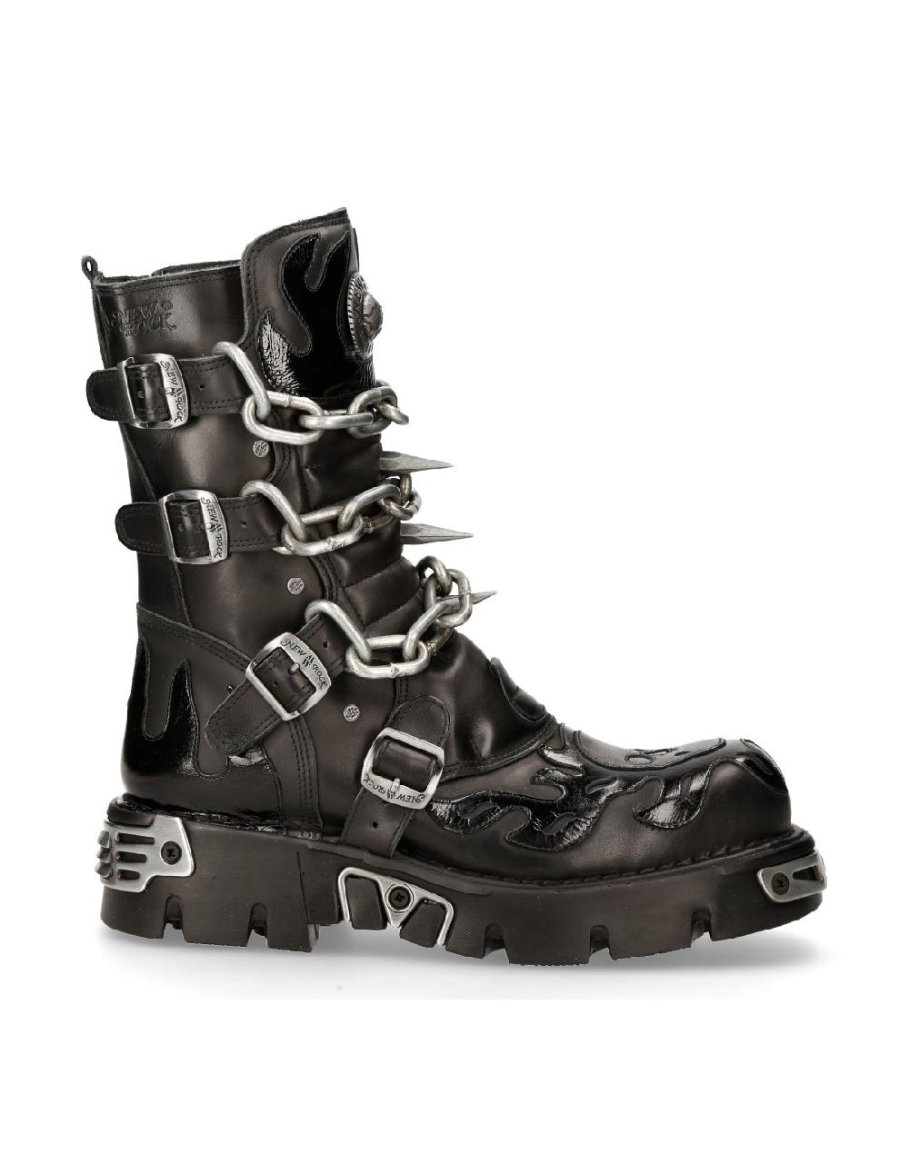 new rock BOOT BLACK REACTOR M-727-S5 En oferta