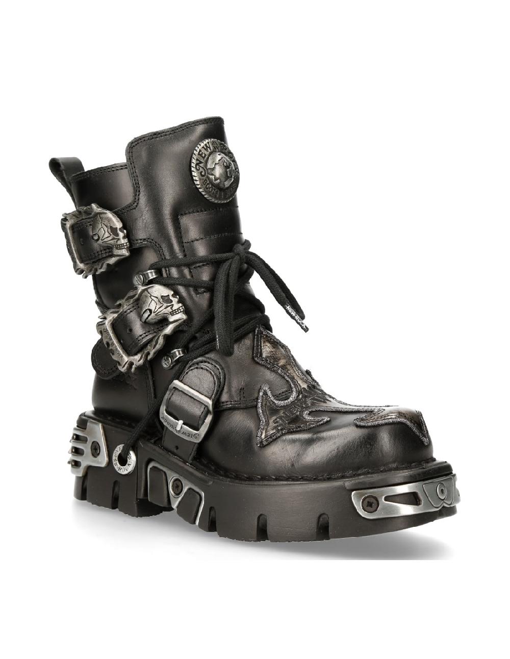 new rock ANKLE BOOT BLACK REACTOR M-407-S1 Precios de Black Friday