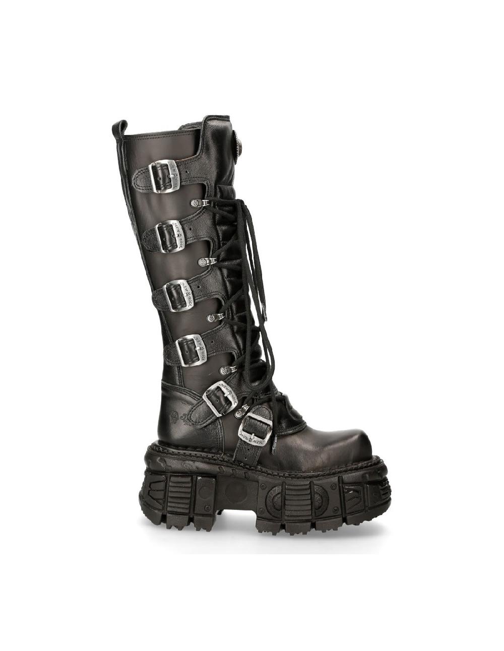 new rock HIGH BOOT BLACK IMPERFECT M-272-S3 Outlet