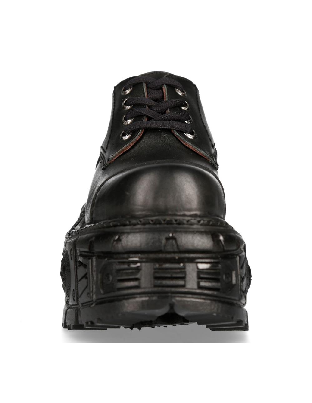 new rock SHOE BLACK IMPERFECT WITH LACES M-TANKMILI003-S1 En oferta