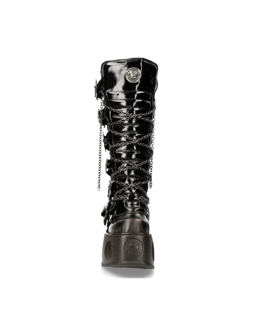 new rock HIGH BOOT BLACK NEPTUNO M-314-C11 Rebajas de fin de temporada