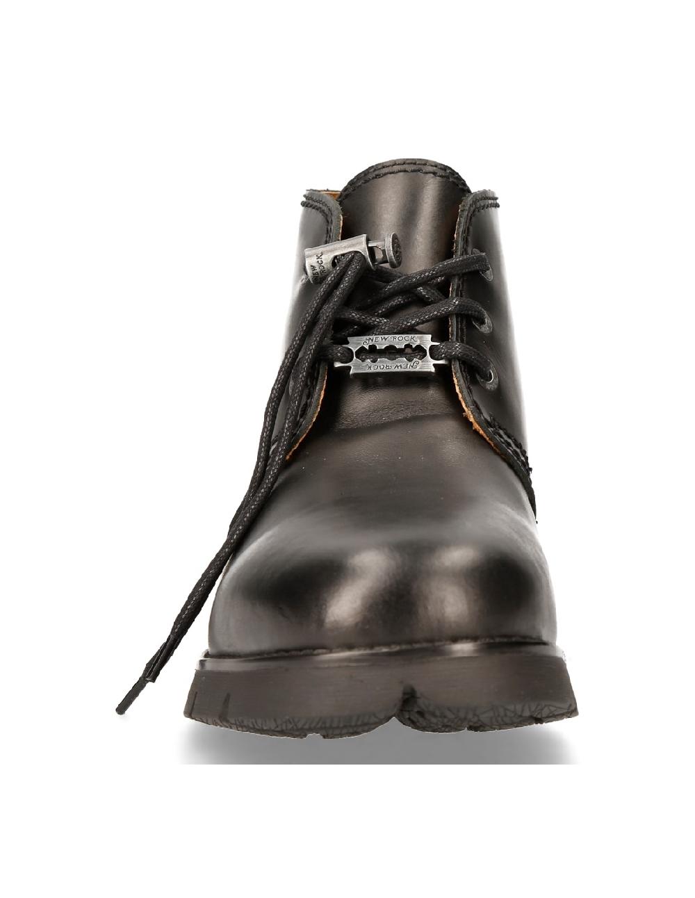 new rock SHOE BLACK RANGER WITH LACES M-RANGER042-S1 Devoluciones gratuitas