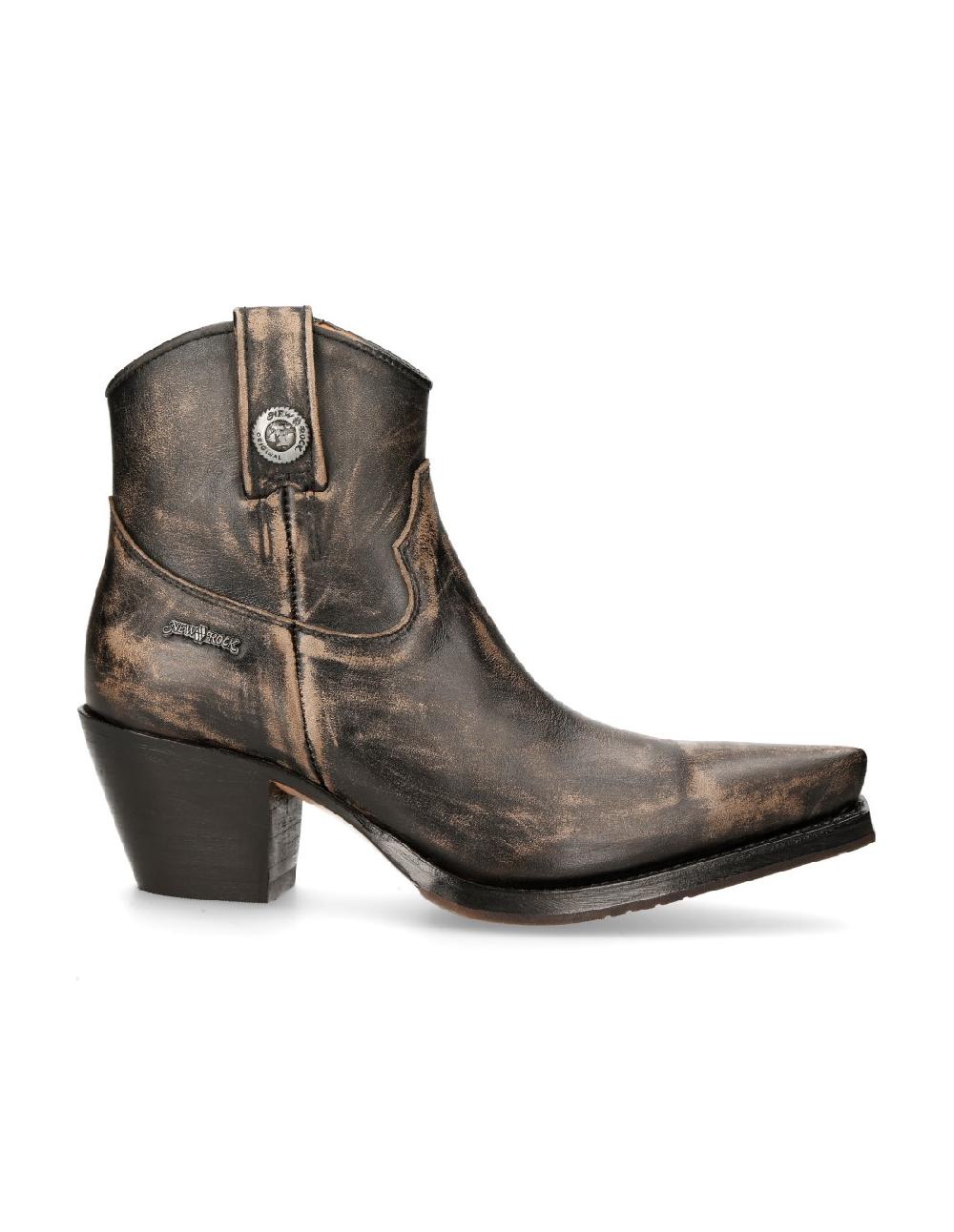 new rock ANKLE BOOT BLACK SUELA M-7729C-C12 Ventas relámpago