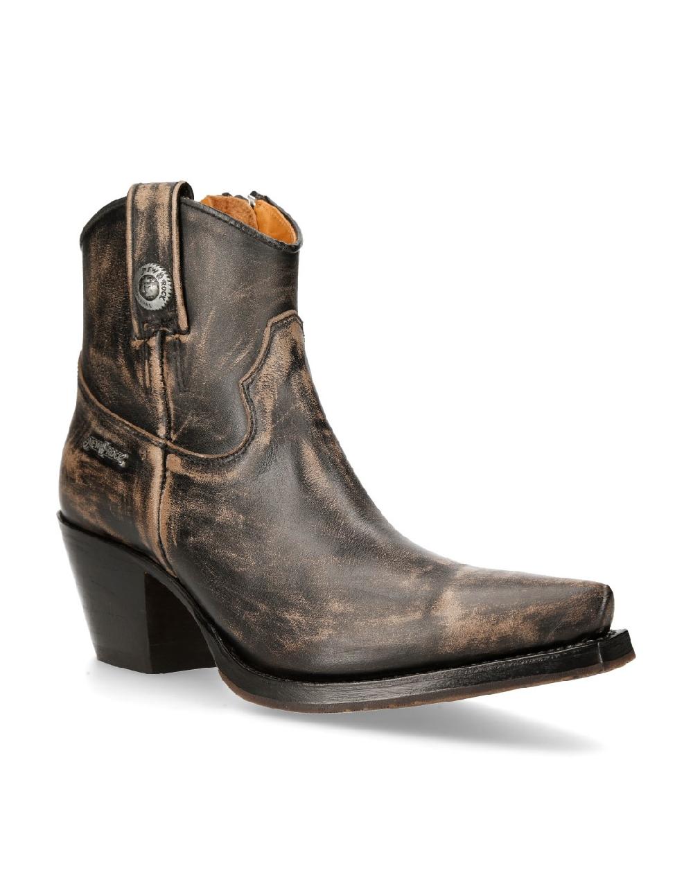 new rock ANKLE BOOT BLACK SUELA M-7729C-C12 Ventas relámpago