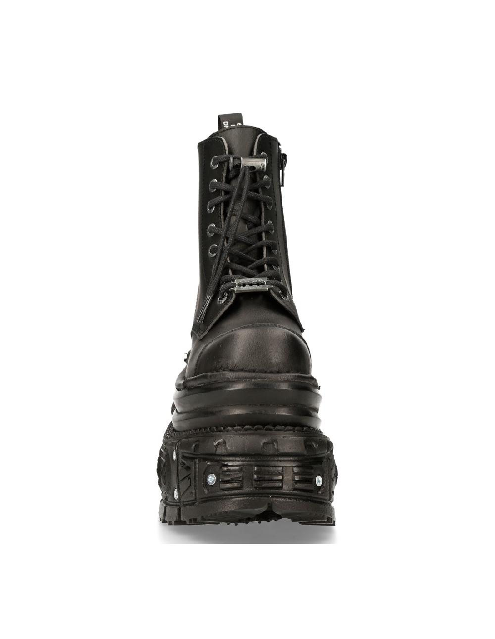 new rock ANKLE BOOT IMPERFECT WITH LACES M-MILI083CCT-V4 Última moda