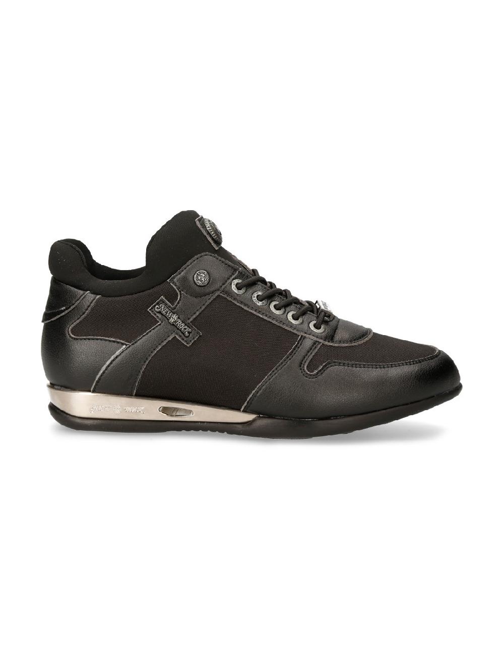 new rock SNEAKER BLACK HYBRID WITH LACES M-CHRONO002-V22 Rebajas de fin de temporada