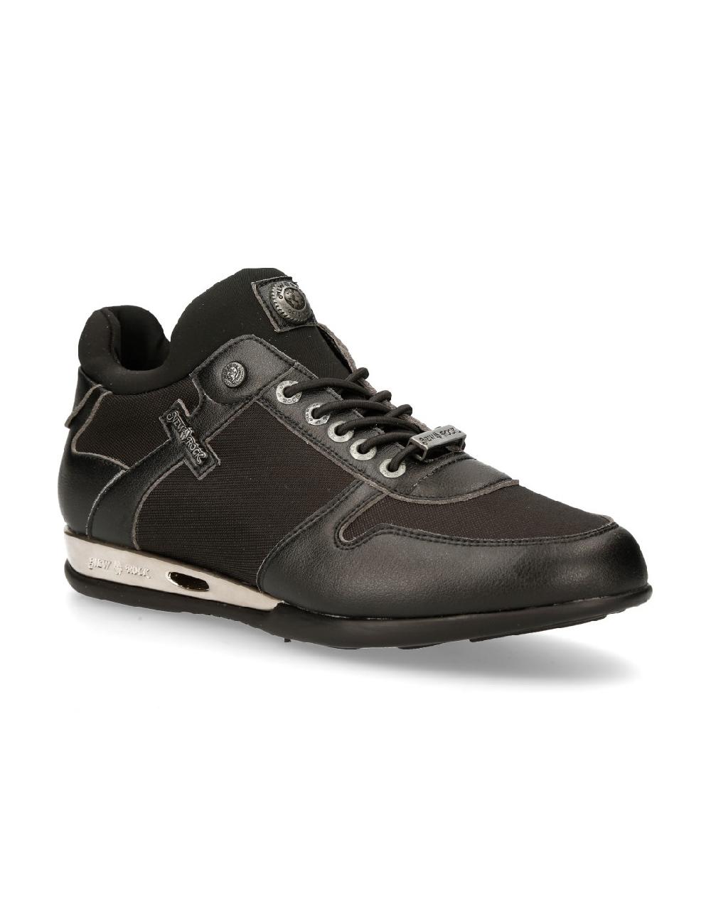 new rock SNEAKER BLACK HYBRID WITH LACES M-CHRONO002-V22 Rebajas de fin de temporada