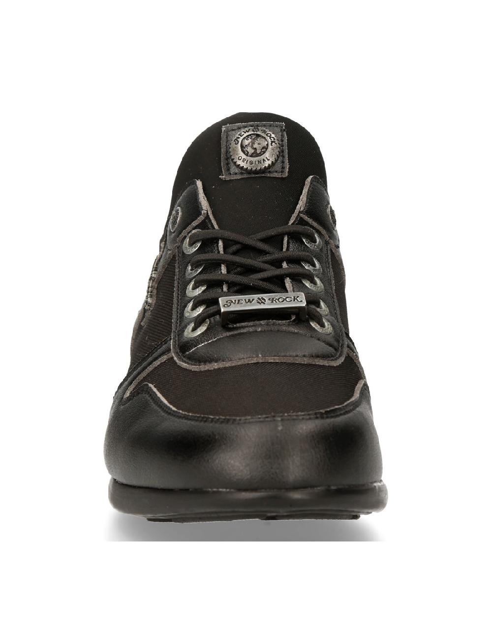 new rock SNEAKER BLACK HYBRID WITH LACES M-CHRONO002-V22 Rebajas de fin de temporada