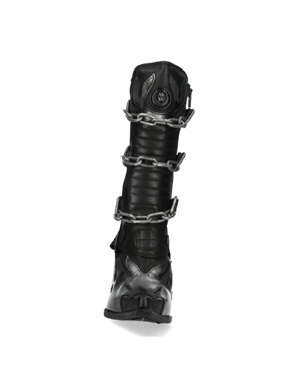 new rock M.9578-R2 ITALI NEGRO LUX ACERO MALICIA 2 GOMA NEGRA T CARIB Oferta especial de fábrica