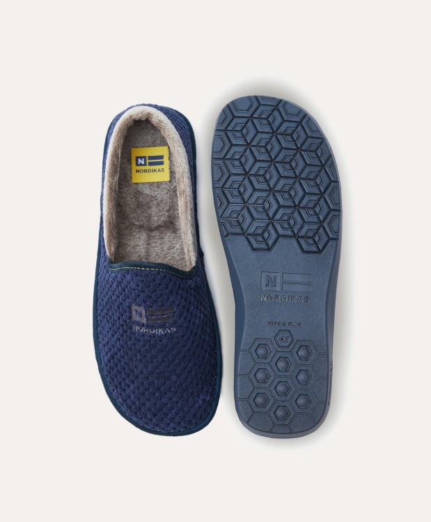 nordikas ZAPATILLAS DE CASA HOMBRE ANDES MARINO Grandes descuentos