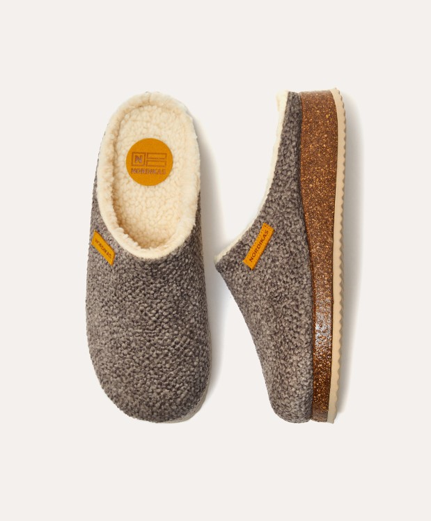 nordikas ZAPATILLAS DE CASA HOMBRE ALASKA TAUPE Envío internacional gratuito