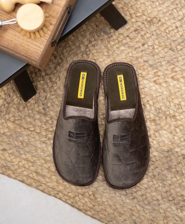 nordikas ZAPATILLAS DE CASA HOMBRE CUBIK KAKI En oferta