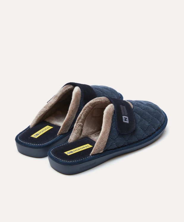 nordikas ZAPATILLAS DE CASA HOMBRE EDIMBURGO AZUL Libre de impuestos