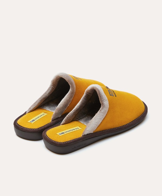 nordikas ZAPATILLAS DE CASA HOMBRE AFELPADO YELLOW Rebajas de fin de temporada