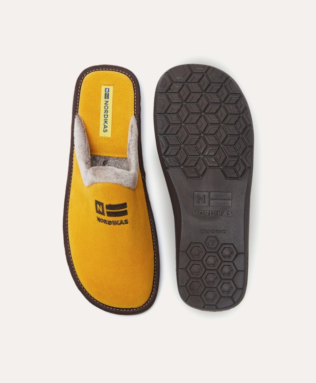 nordikas ZAPATILLAS DE CASA HOMBRE AFELPADO YELLOW Rebajas de fin de temporada