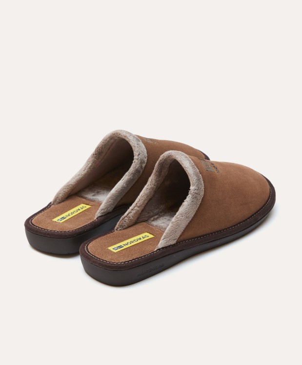 nordikas ZAPATILLAS DE CASA HOMBRE AFELPADO PIEDRA Precio ultrabajo