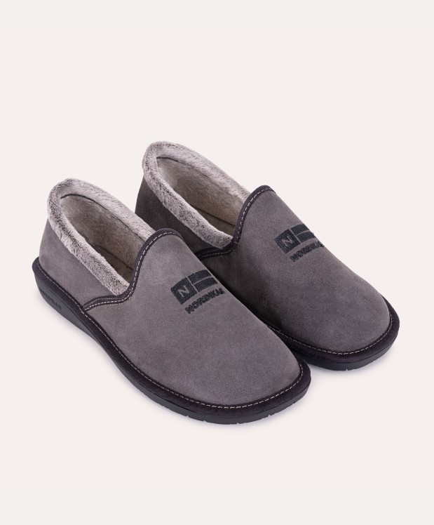 nordikas ZAPATILLAS DE CASA HOMBRE AFELPADO GRIS Outlet