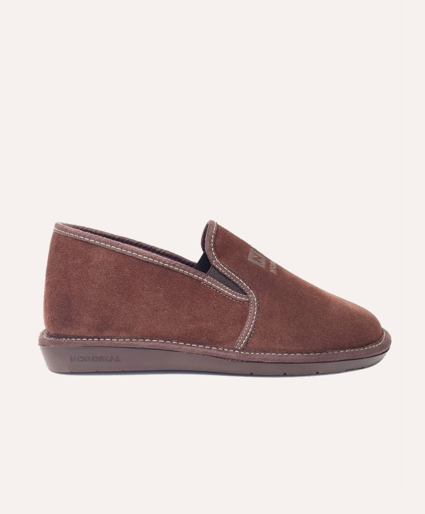 nordikas ZAPATILLAS DE CASA HOMBRE AFELPADO MOKA Rebajas de fábrica