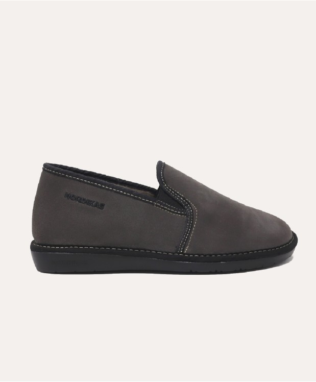 nordikas ZAPATILLAS DE CASA HOMBRE AFELPADO GRIS Descuento