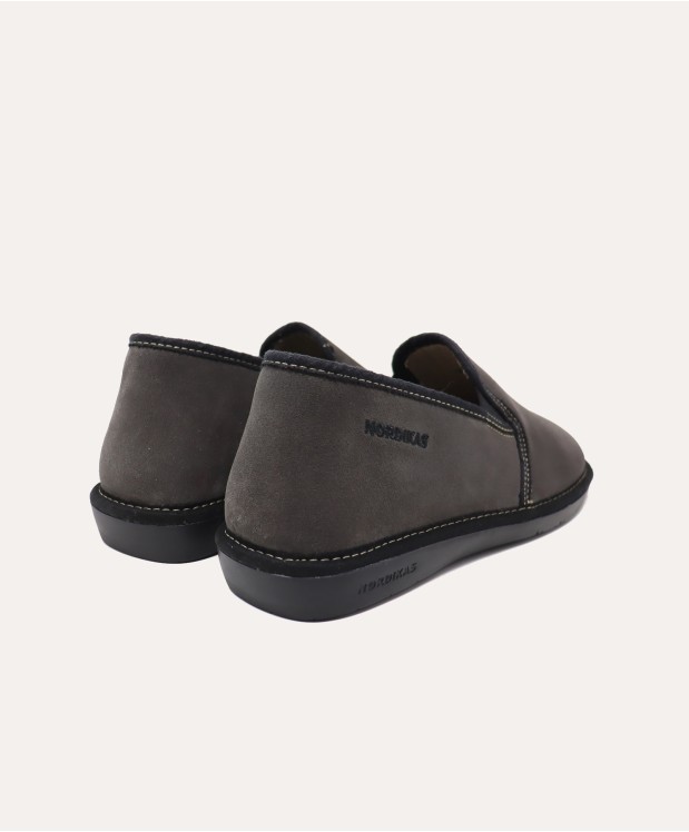 nordikas ZAPATILLAS DE CASA HOMBRE AFELPADO GRIS Descuento