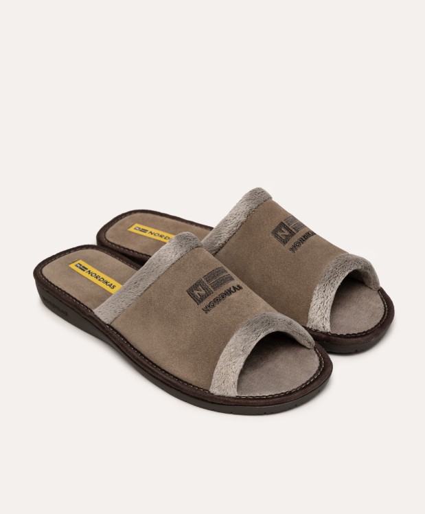 nordikas ZAPATILLAS DE CASA HOMBRE AFELPADO PIEDRA Últimos 2 días