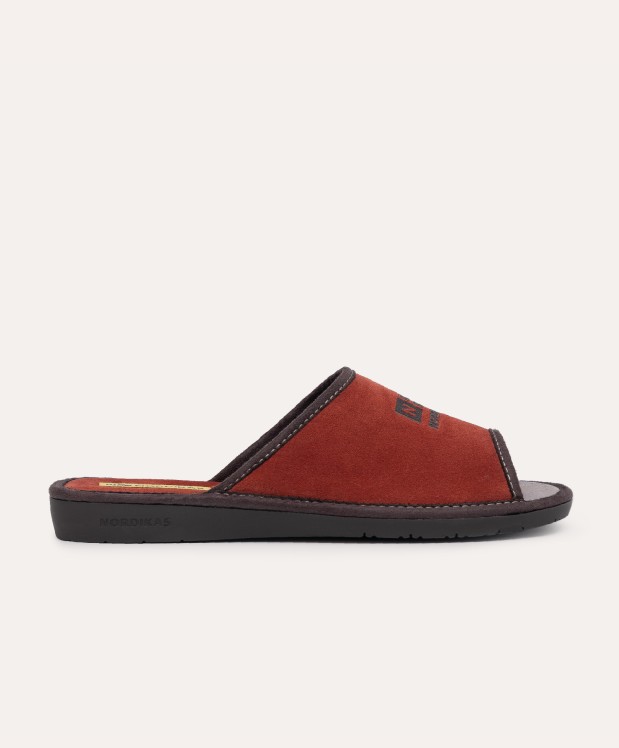 nordikas ZAPATILLAS DE CASA HOMBRE AFELPADO TEJA Precio de fábrica