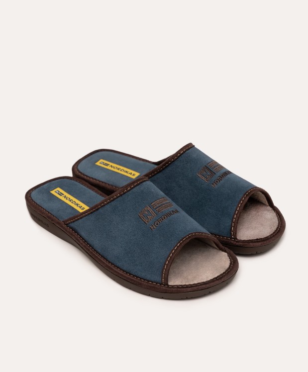 nordikas ZAPATILLAS DE CASA HOMBRE AFELPADO JEANS Promoción por tiempo limitado