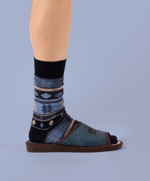 nordikas ZAPATILLAS DE CASA HOMBRE AFELPADO JEANS Promoción por tiempo limitado