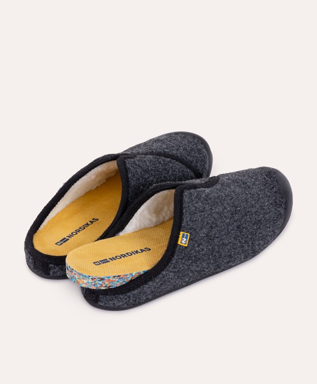 nordikas ZAPATILLAS DE CASA HOMBRE ARTIK NEGRO PISO NEGRO Ahorra y exporta