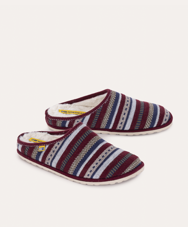 nordikas ZAPATILLAS DE CASA HOMBRE LAPONIA BURDEOS Descuento por venta flash
