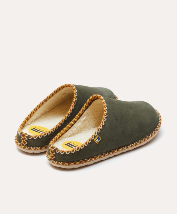 nordikas ZAPATILLAS DE CASA HOMBRE AFELPADO MUSGO Ofertas especiales